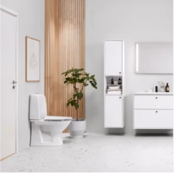 Ifö Sign toilet 6832 Hvid Universallås kort model (P-lås)
