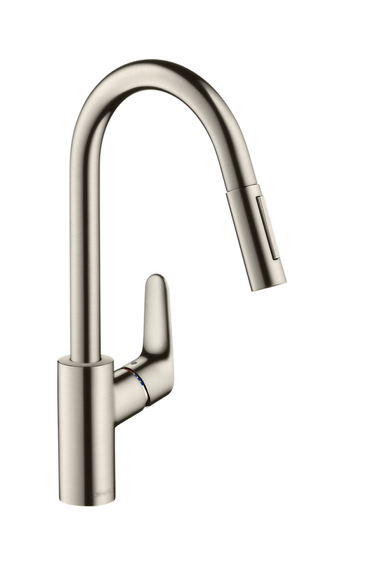 hansgrohe Focus køkkenarmatur med udtrækstud. Rustfri Varenummer: 705990180