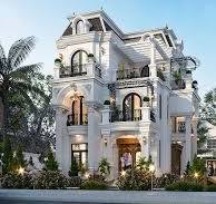 Mẫu nhà biệt thự tân cổ điển 3 tầng kích thước 15x9m