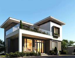 55 mẫu thiết kế nhà 2 tầng mái bằng hiện đại đẹp cuốn hút nhất 2023