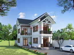 45+ Mẫu nhà 2 tầng chữ L 100m2 đẹp ở nông thôn