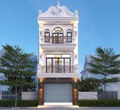 Mẫu thiết kế nhà 3 tầng tân cổ điển đẹp, sang trọng 2023