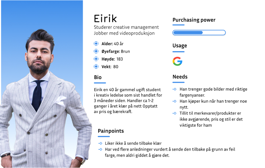 Picture of persona 1 Eirik