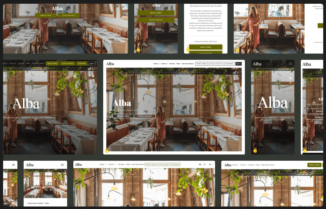 restaurant website