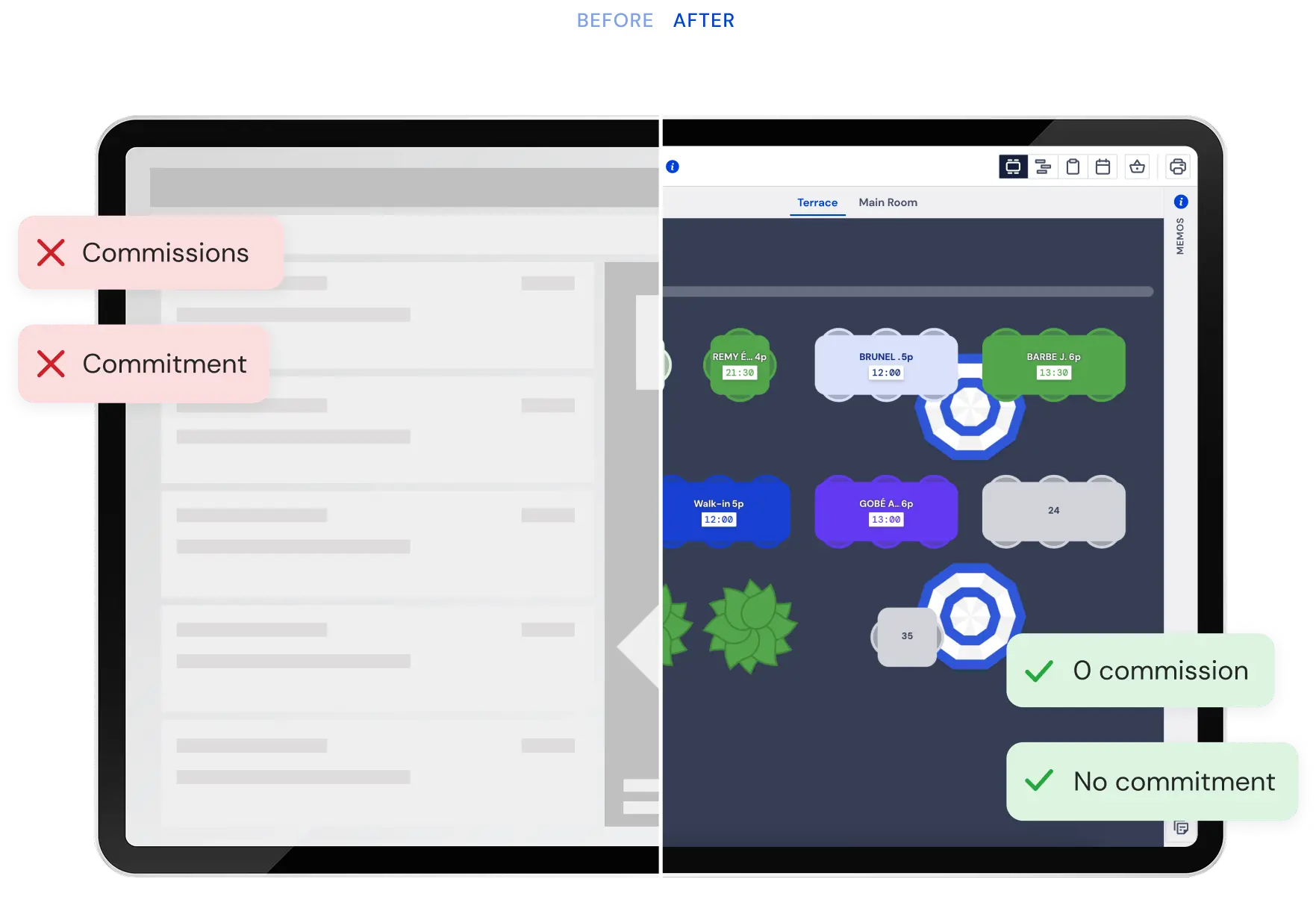 Restaurant booking management software