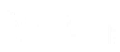 White text reading 'VRIENDEN' with a decorative key graphic above the first letter.