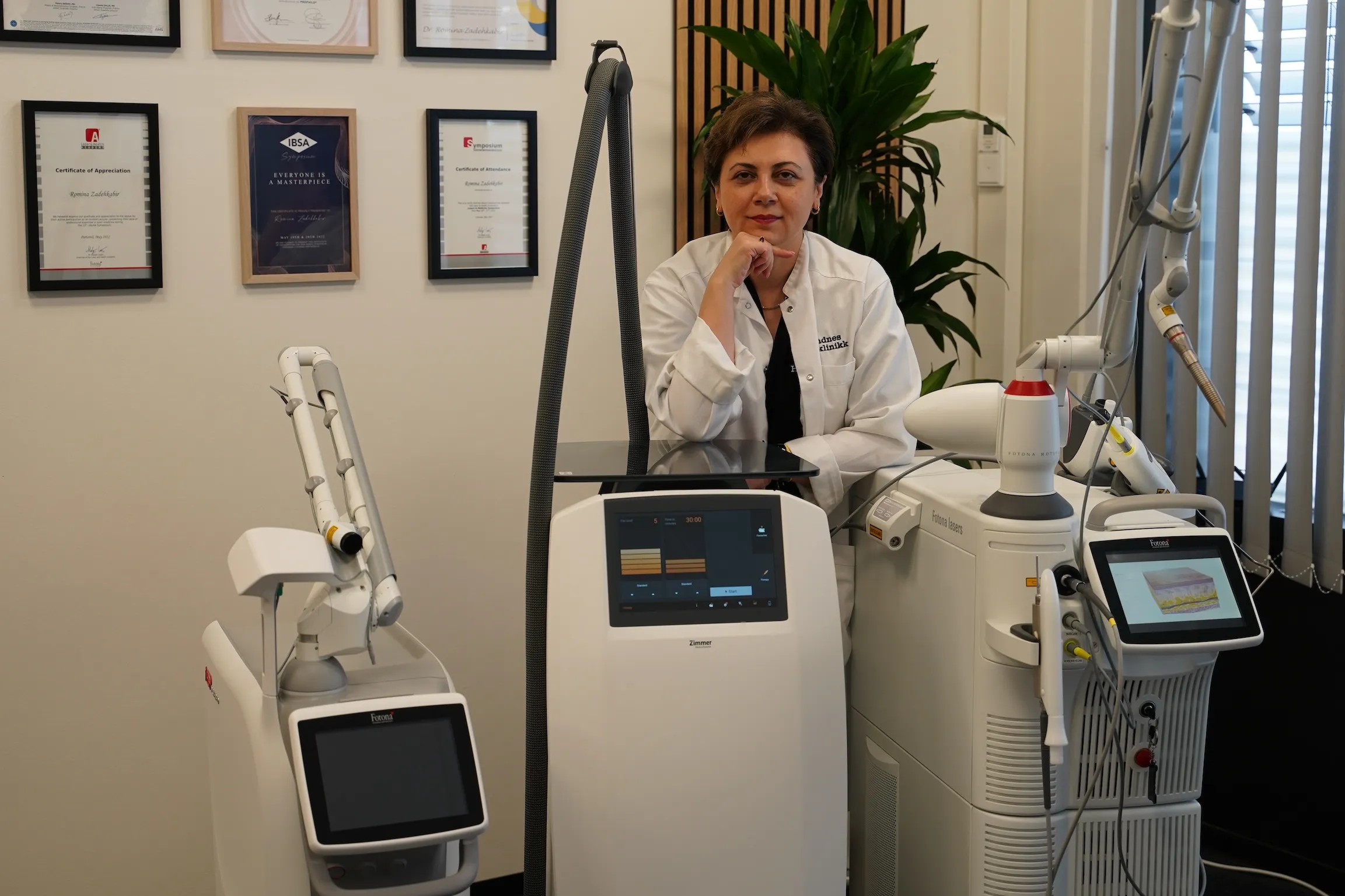 Ansiktsbehandling med 5D-laser