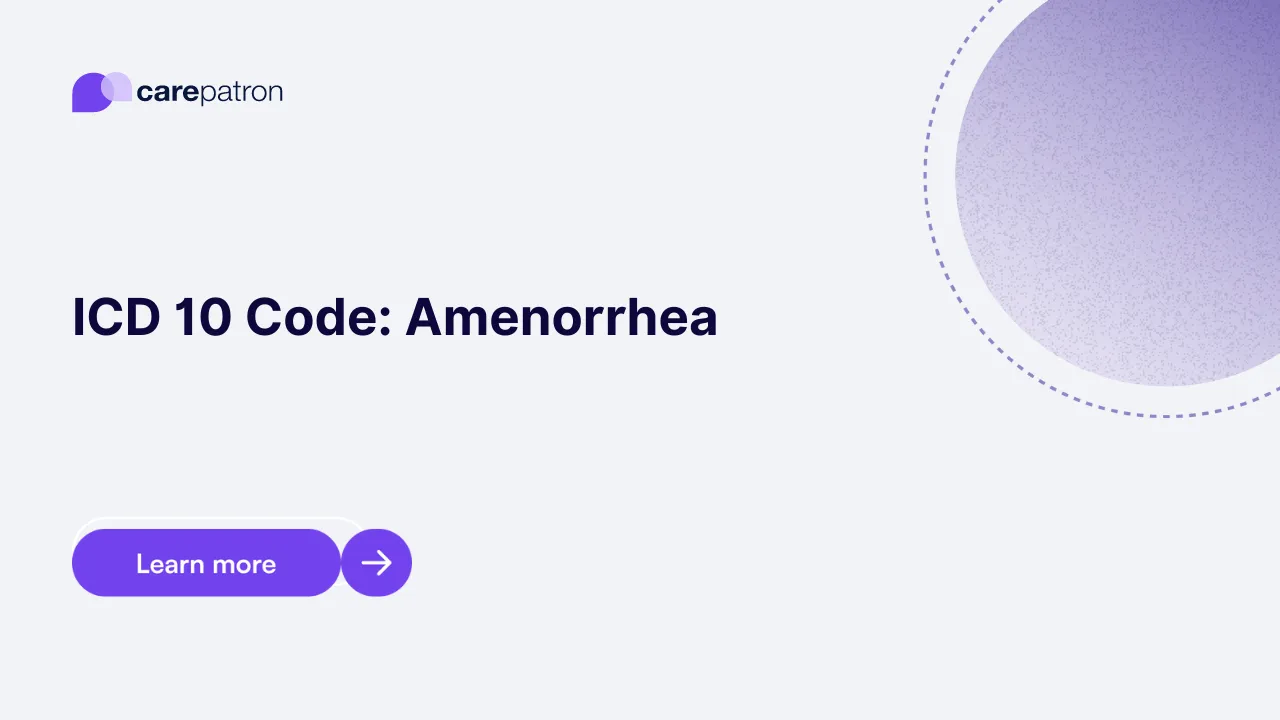 Amenorrhea ICD-10-CM Codes | 2023