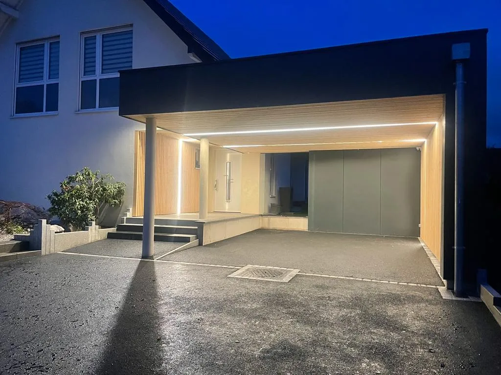Carport en bois dans le haut-rhin
