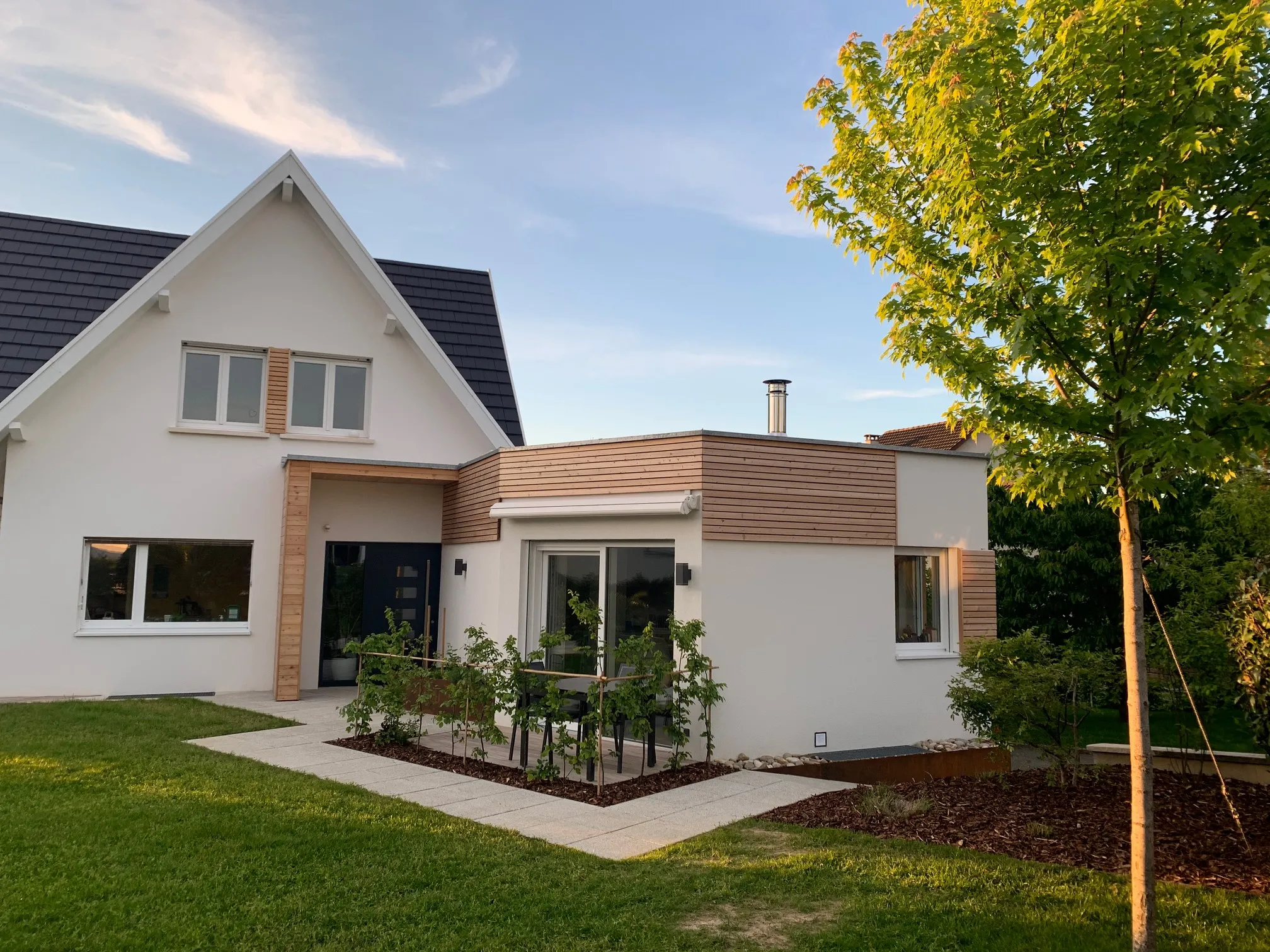Maison avec bardage arkobois haut-rhin mulhouse