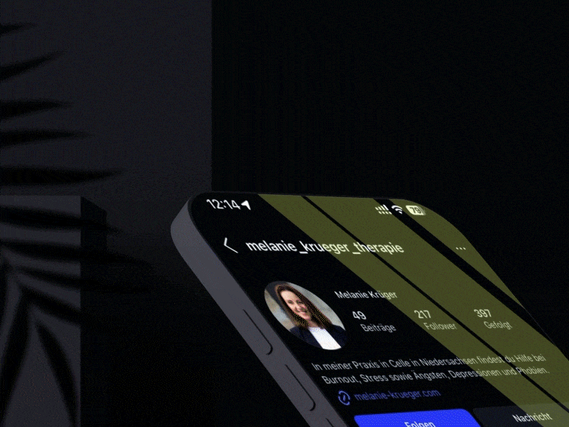 Social Media Management und Facebook Instagram Content für Melanie Krüger, Heilpraktikerin für Psychotherapie Solingen – Kreativ-Astronauten Case