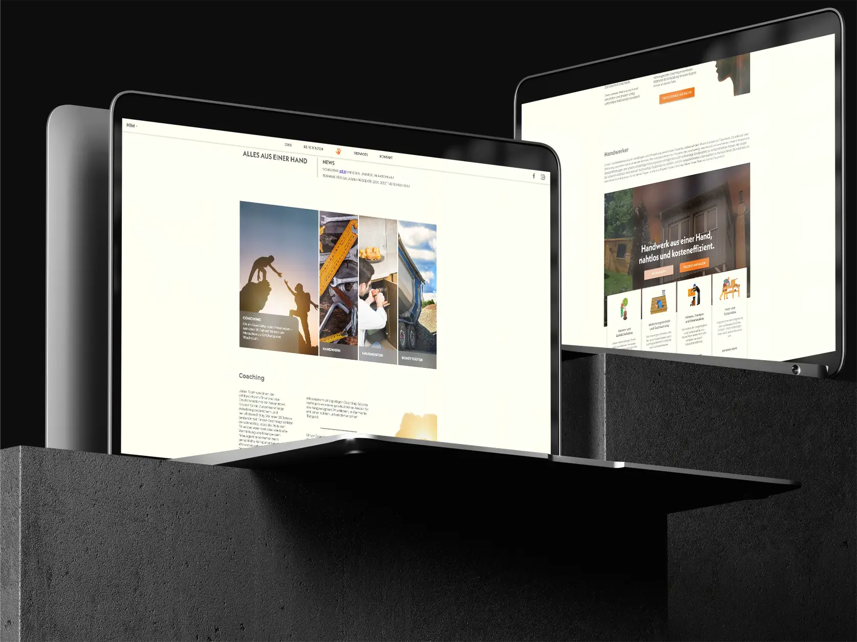 Website Relaunch Referenz für Handwerksunternehmen Hilfe im Alltag Solingen – Kreativ-Astronauten Webdesign Case