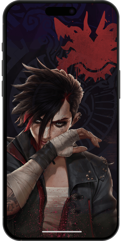 Arcane wallpaper Jinx graffiti