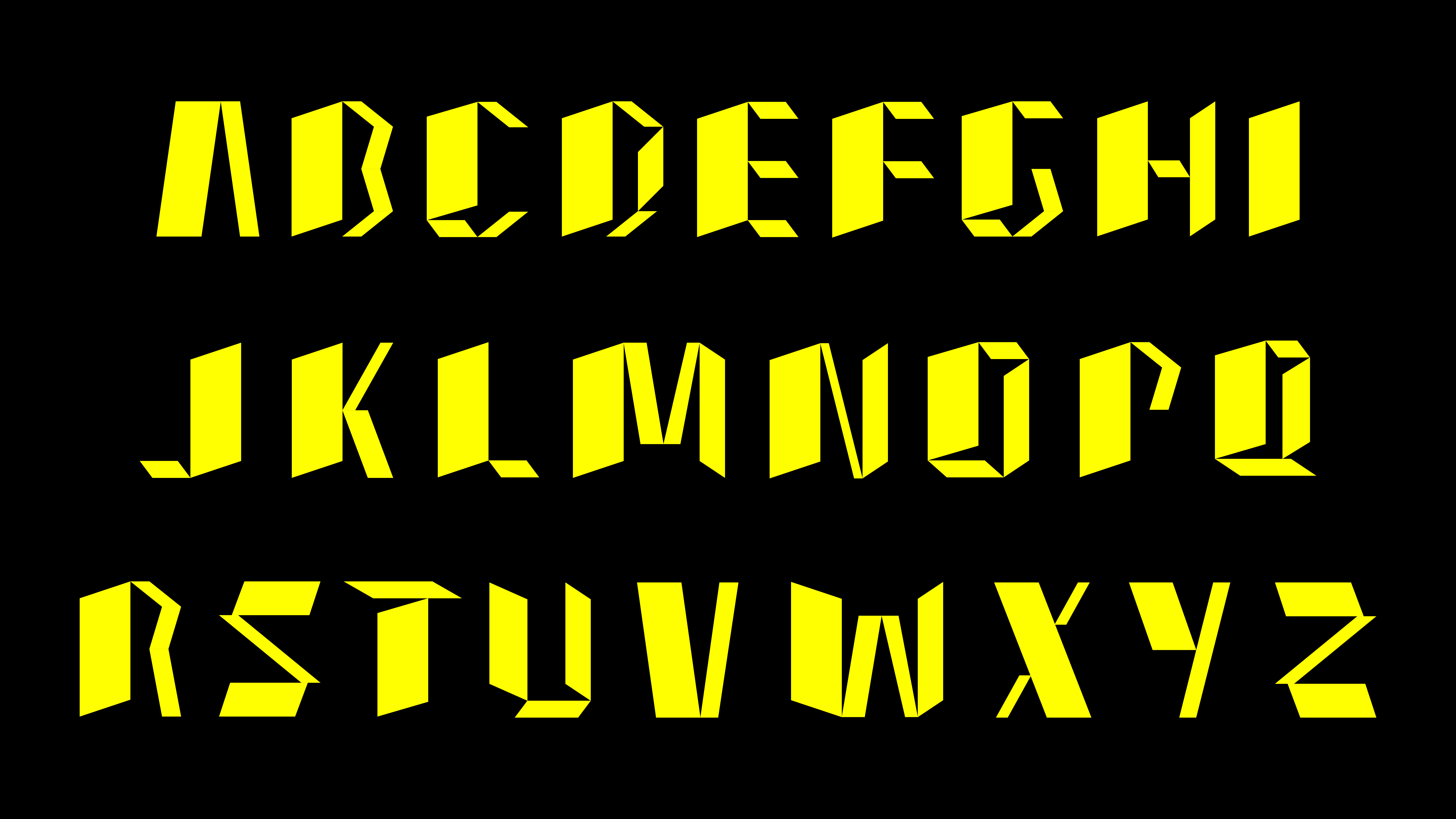 "Katana" character set.