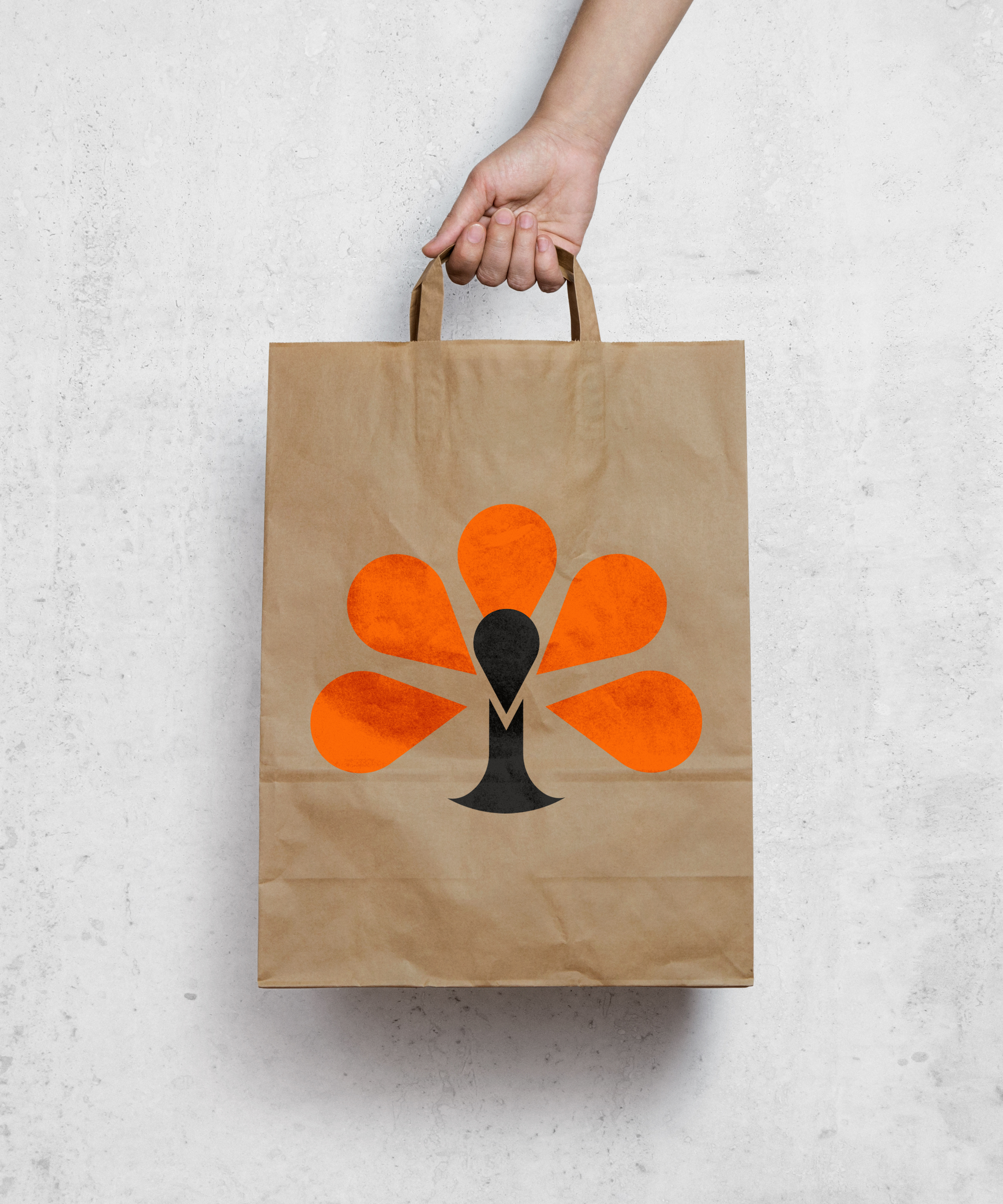 Paper bag mockup.