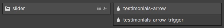 Exemple de dossier pour la classe personnalisée slider_testimonials-arrow