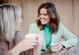 gezellig aan de koffie