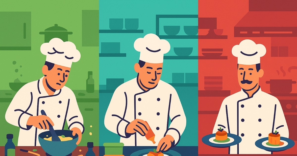 Three Cooks From Recipe to Restaurant: Why Your App Needs Three Kitchens to Succeed ...