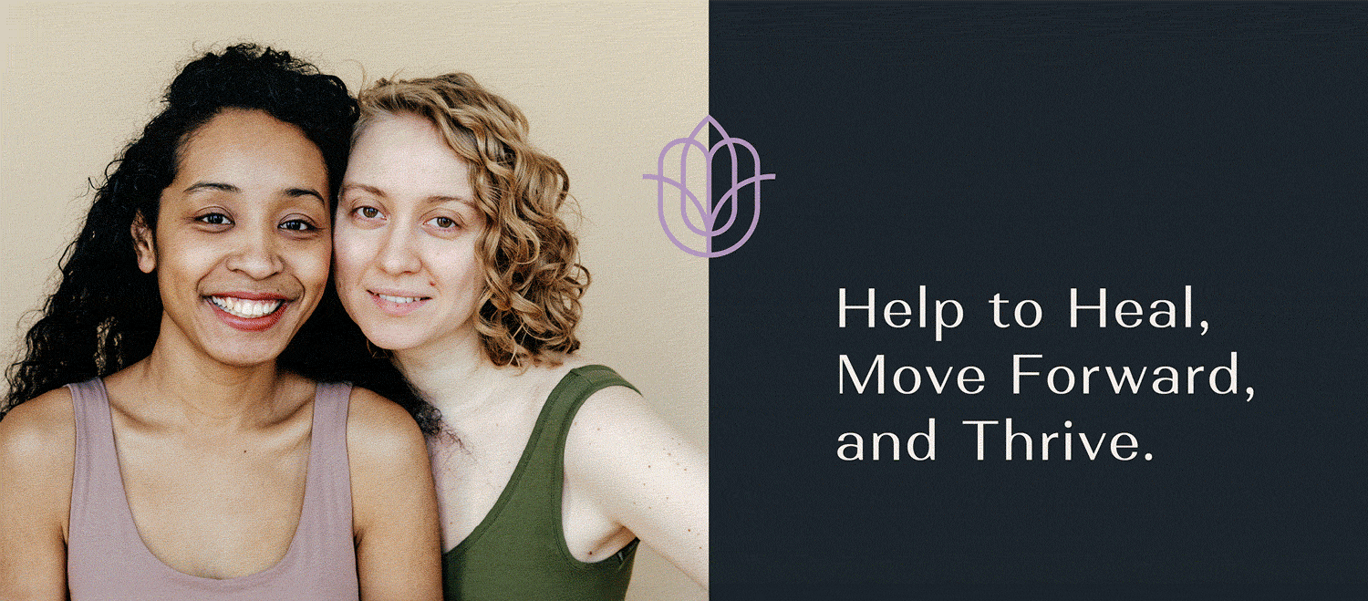 Rotating carousel of images and quotes from the CFSD brand and the three sub-brands: Rose of Durham, Renewal Psychotherapy and Safety Network Durham.