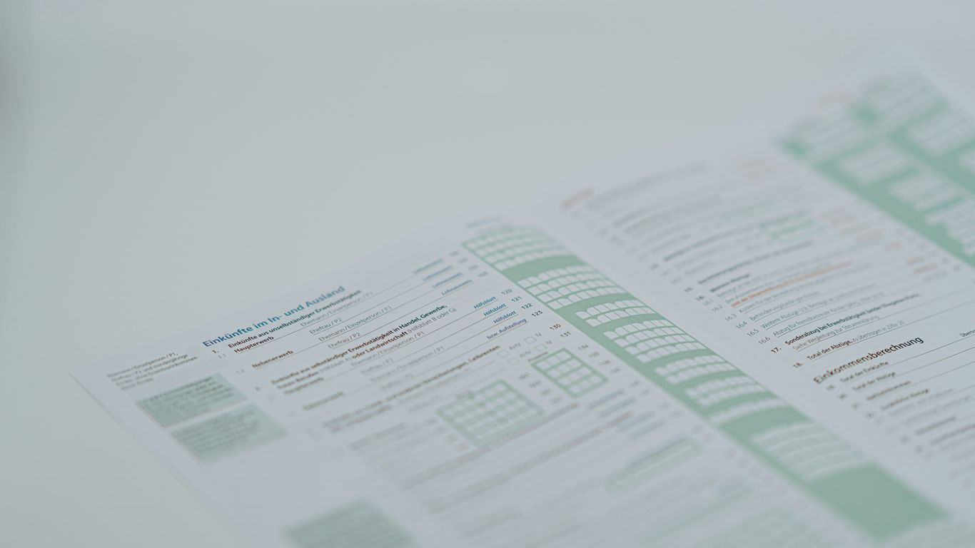 a close up of a menu on a table