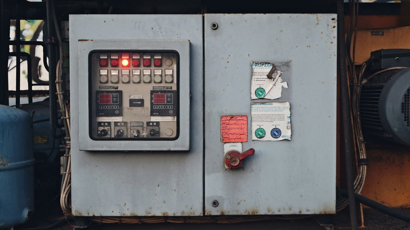 a close up of a machine with buttons on it