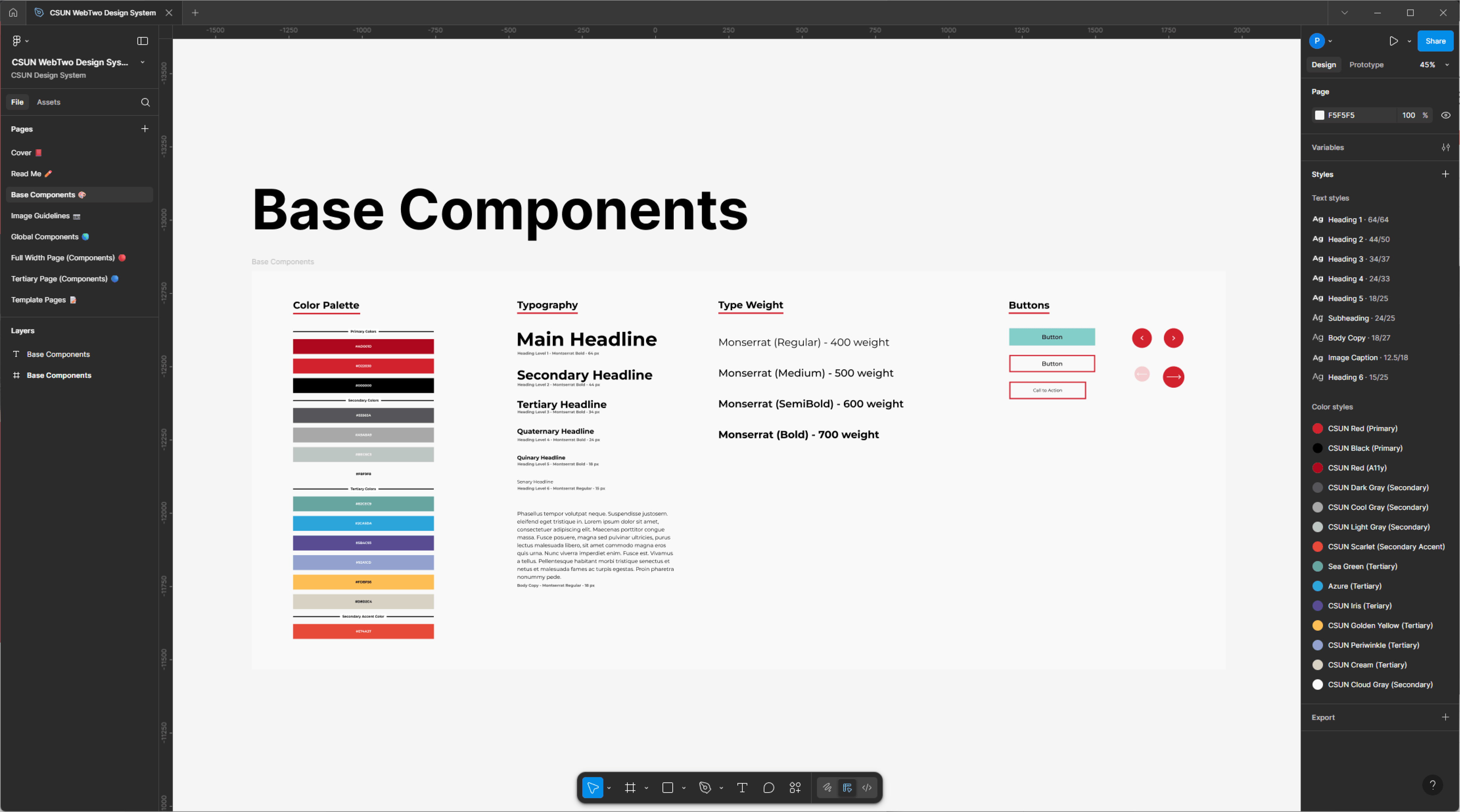 Design system base components.