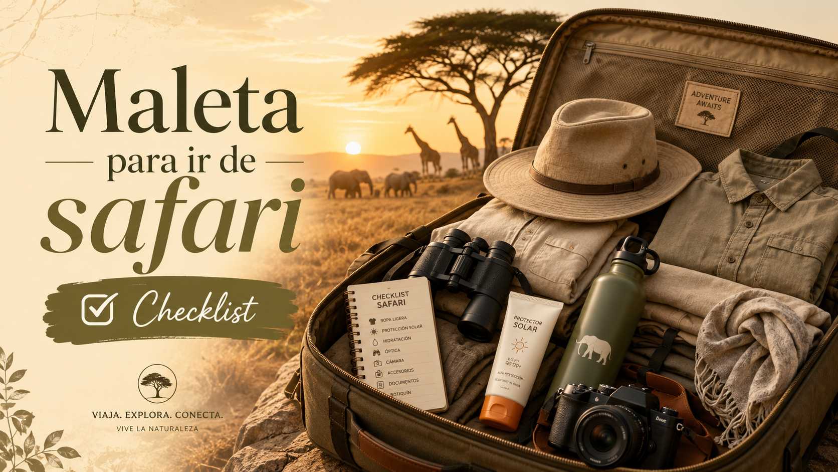 Qué llevar a un safari: checklist completa para no olvidar nada