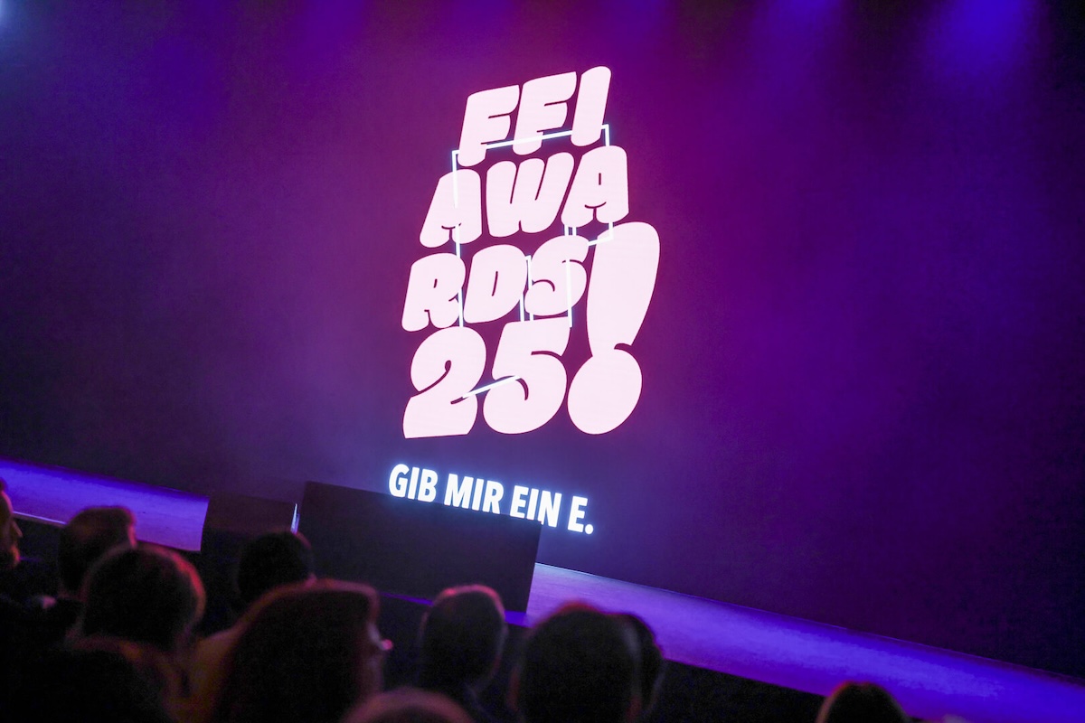 Blick auf die Bühne der Effie-Gala