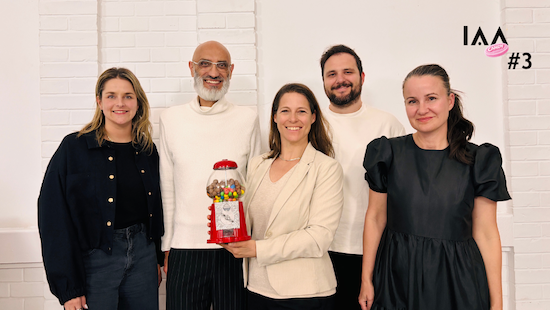 Reka, Amir, Birgit, David und Yvonne beim IAA Candy #3