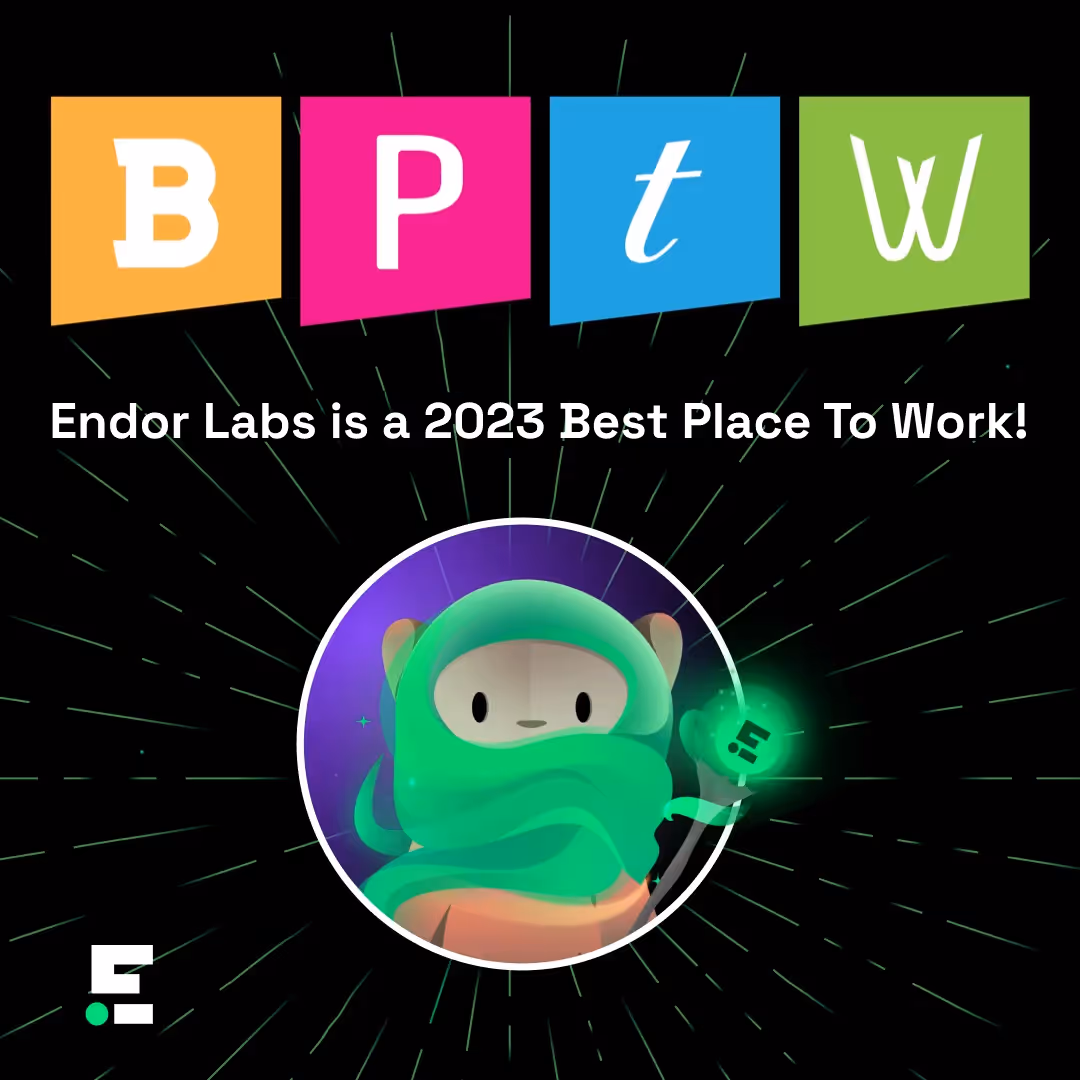Endor Labs Recognized As a 2023 Bay Area Best Place to Work