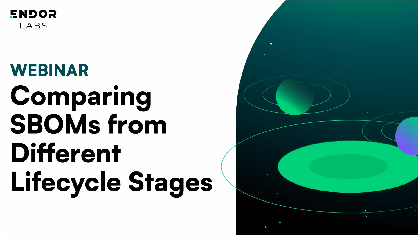 Comparing SBOMs Generated at Different Lifecycle Stages