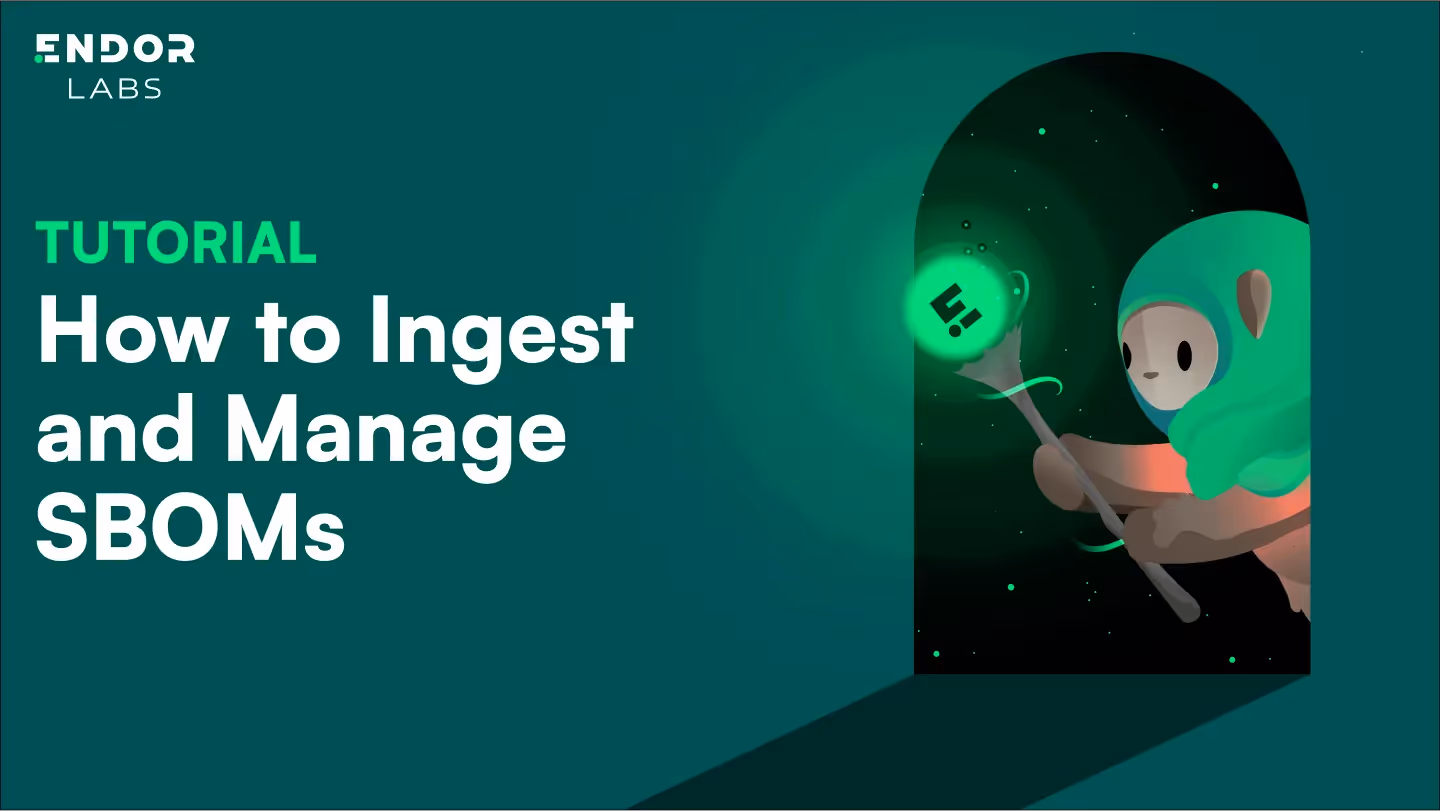 How to Ingest and Manage SBOMs