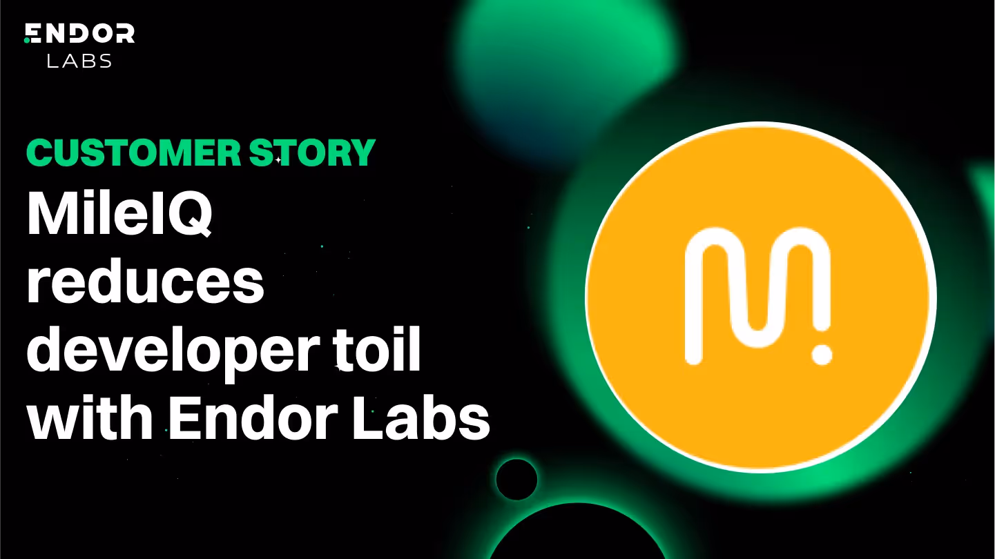 MileIQ securely reimagines a decade old product with Endor Labs