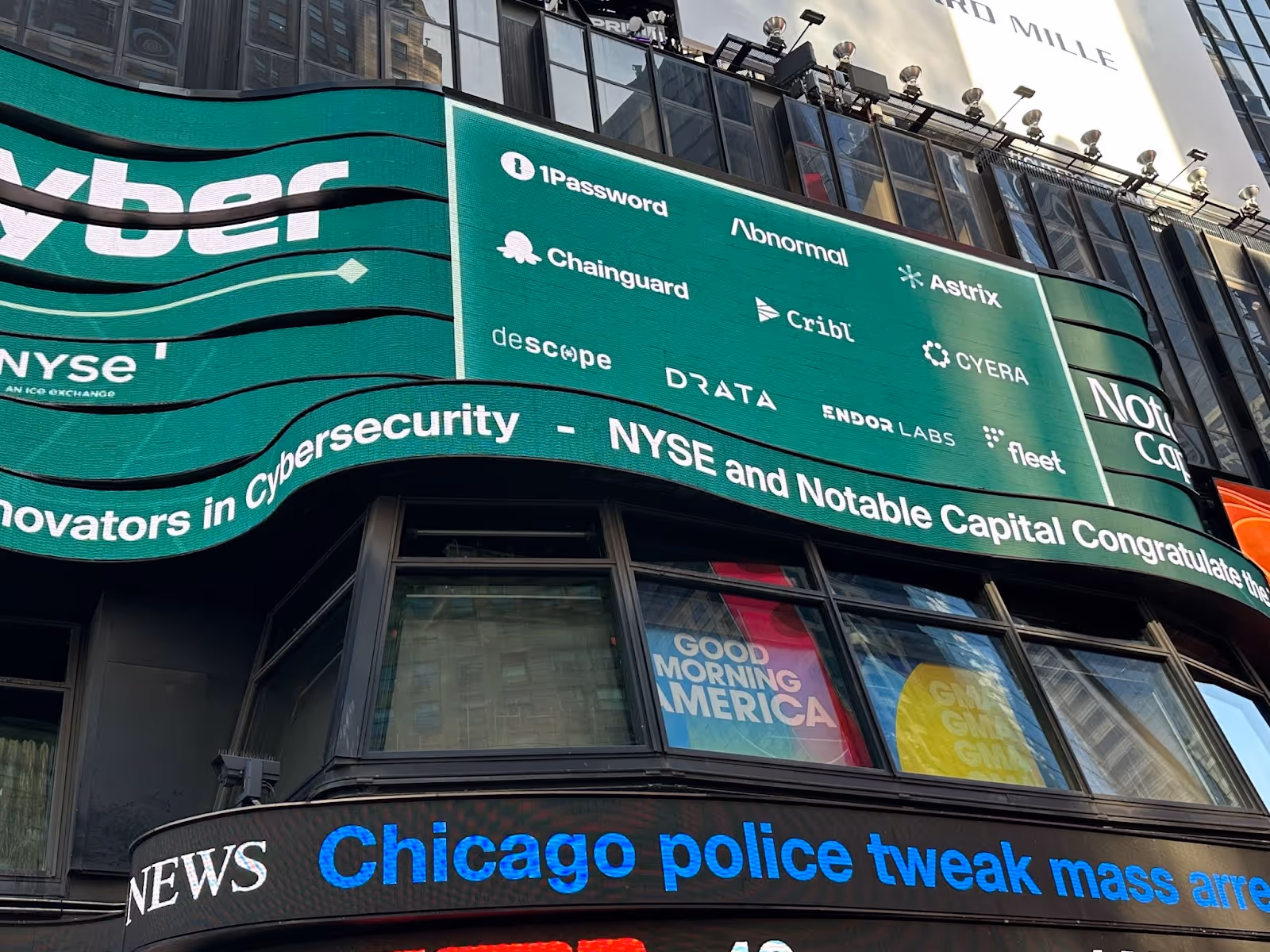 Featured in Times Square by Notable Capitals