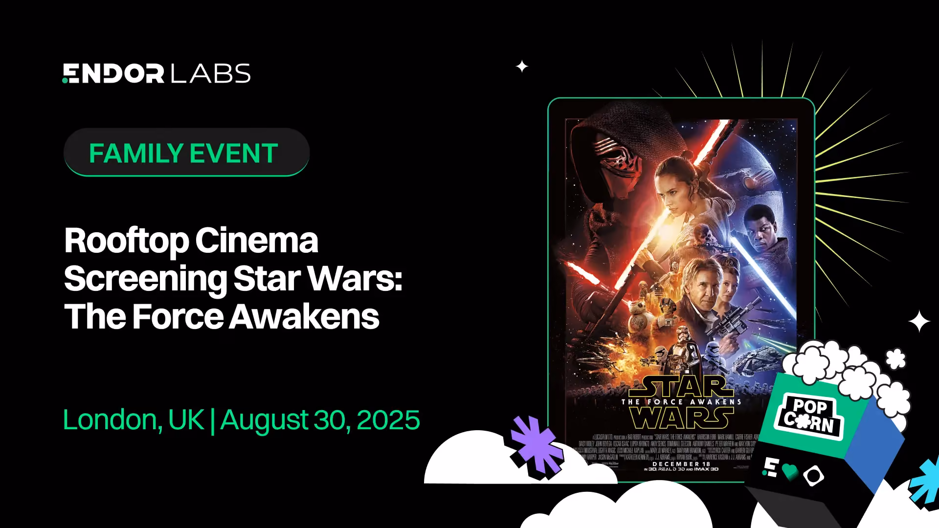 Star Wars: The Force Awakens - Rooftop Cinema Family Event