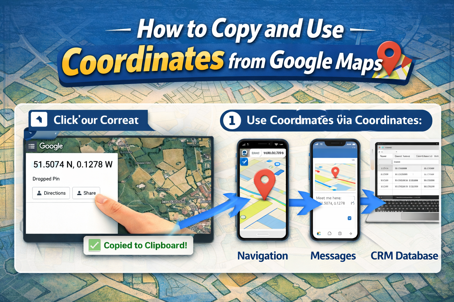 How to Copy and Use Coordinates from Google Maps