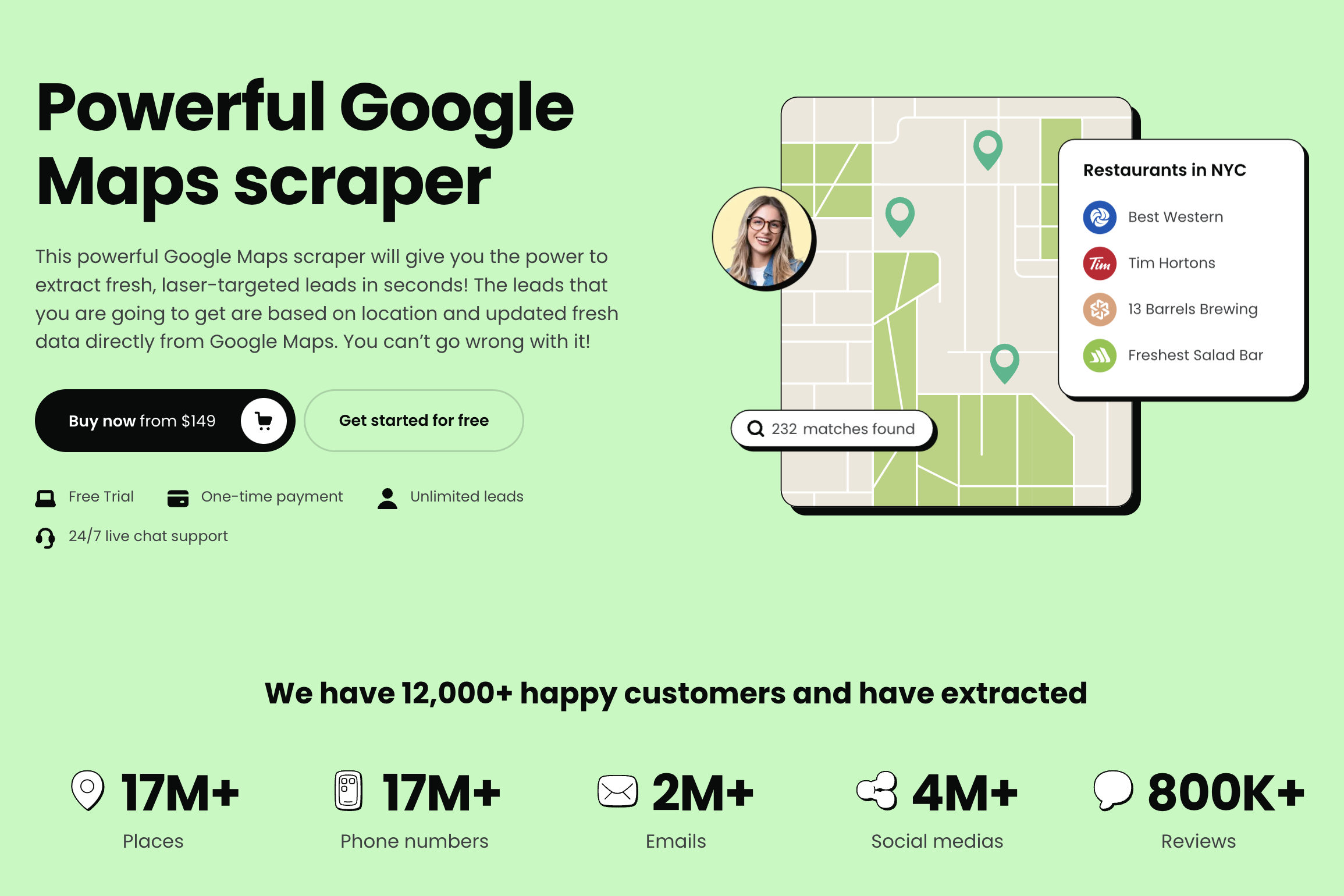 Google maps scraper