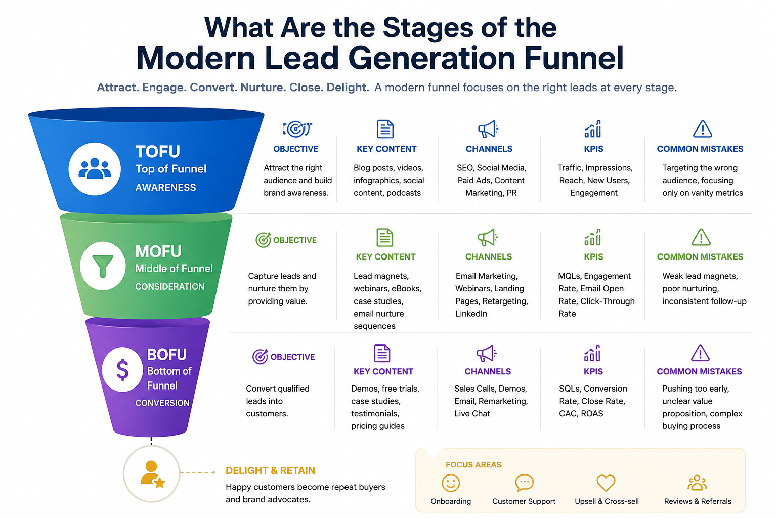What Are the Stages of the Modern Lead Generation Funnel?