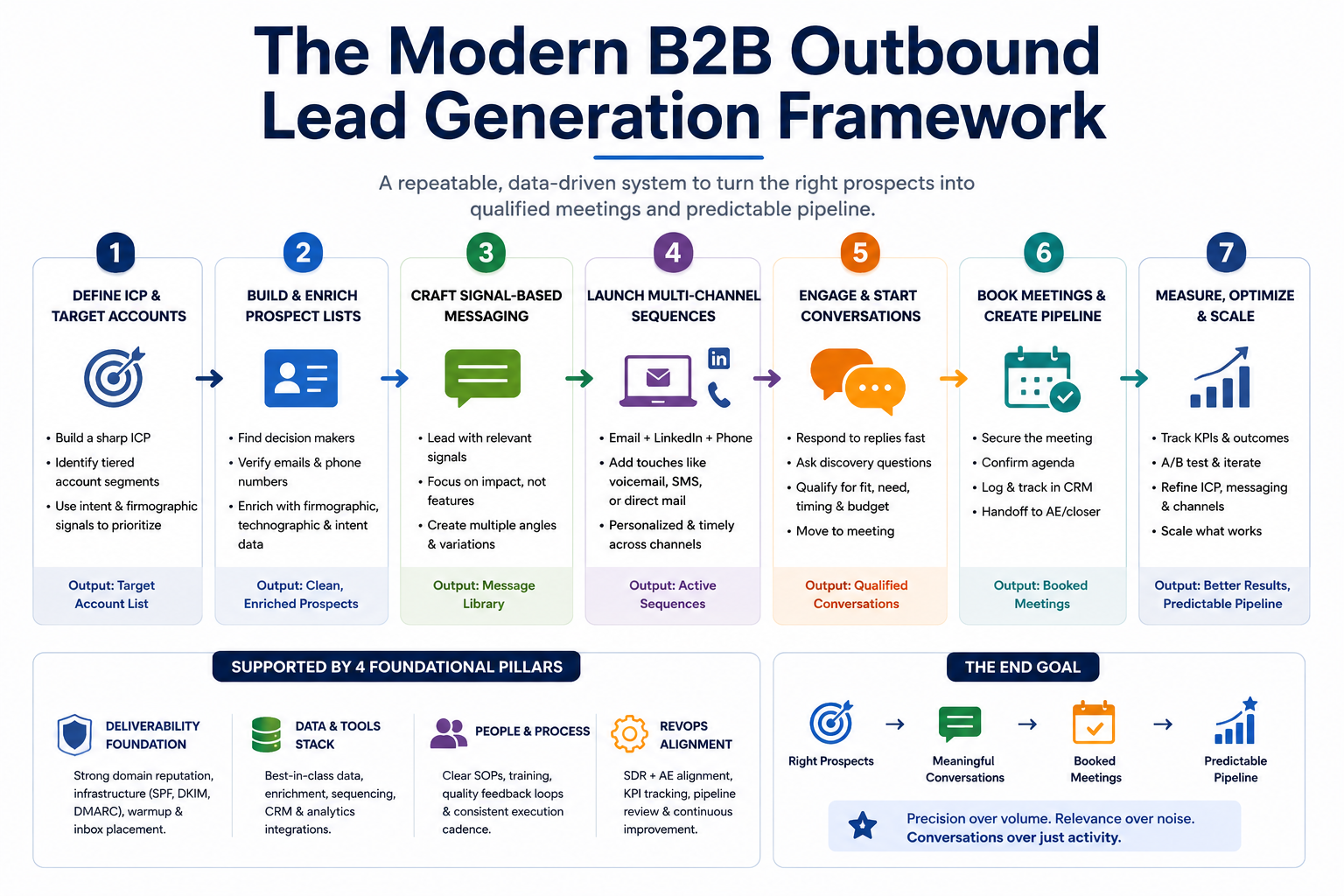 b2b outbound lead generation framework