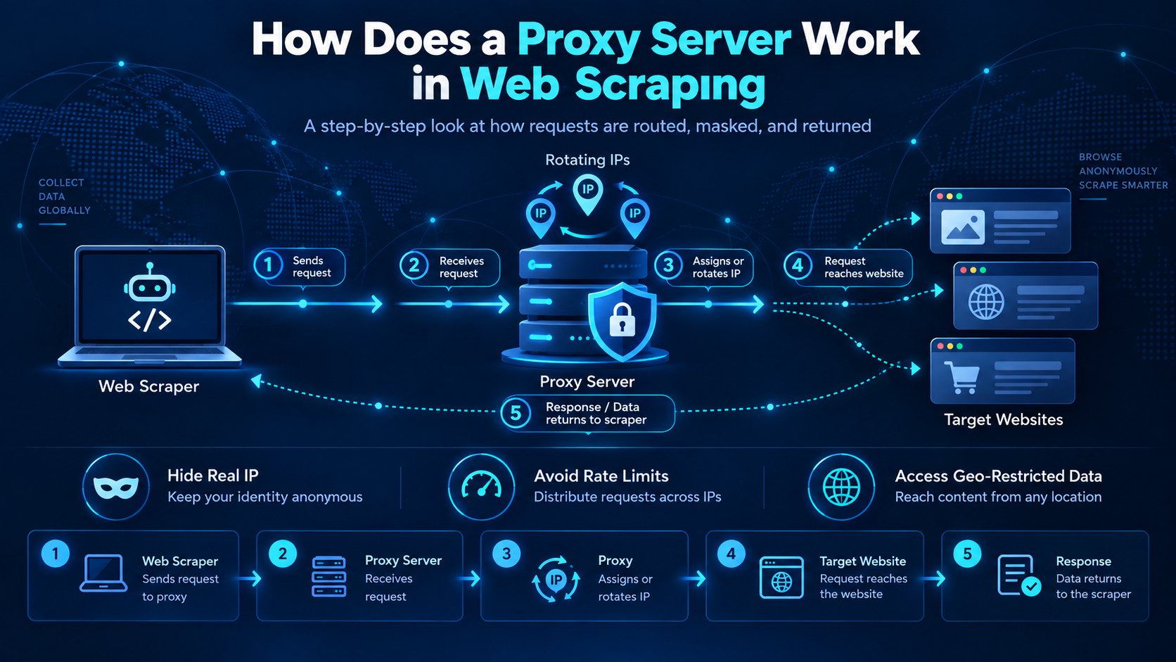 How Does a Proxy Server Work in Web Scraping