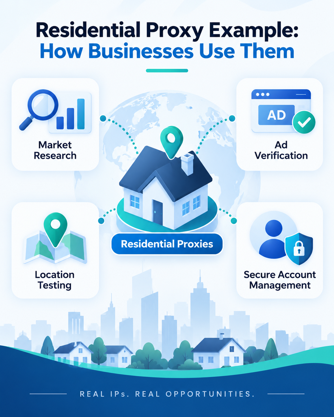 Residential Proxy Example: How Businesses Use Them