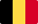 Flag of Belgium with three vertical stripes in black, yellow, and red from left to right.