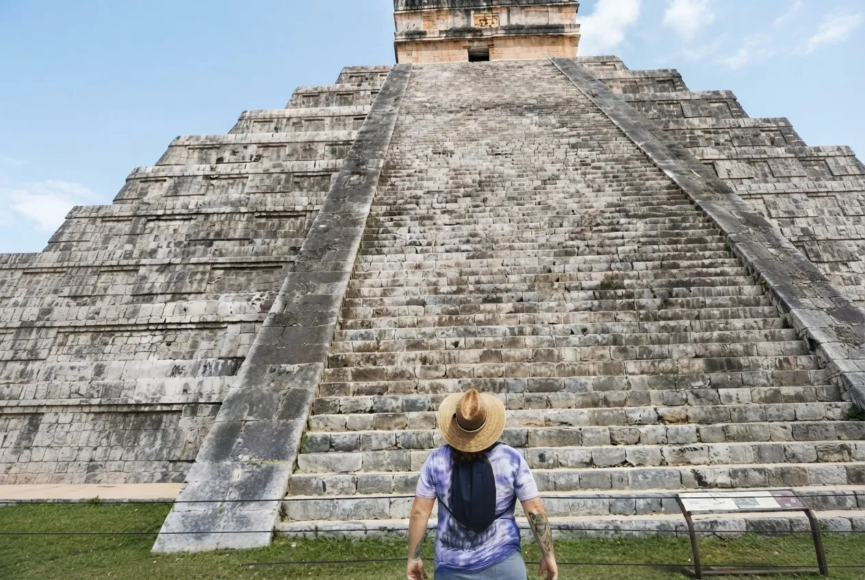 Gabriel dos Anjos em Chichen Itzá, México
