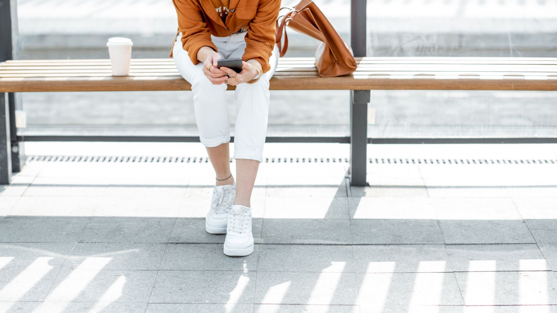 Boy on scooter in street