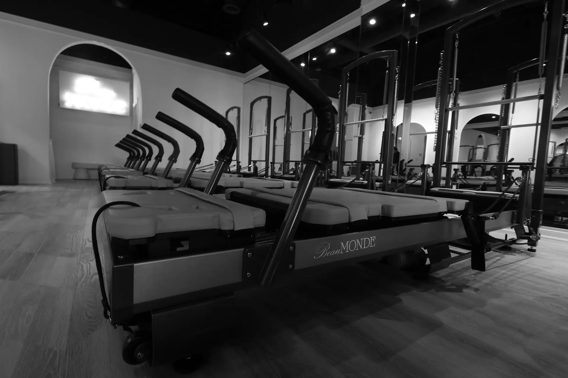 The Beau Monde Pilates reformer studio in South of Fifth, Miami Beach