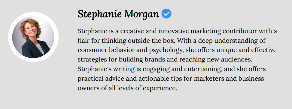 Biography of Stephanie Morgan