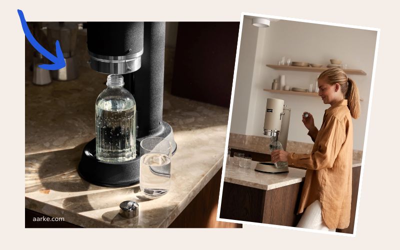 Aarke water bubbler as a design object