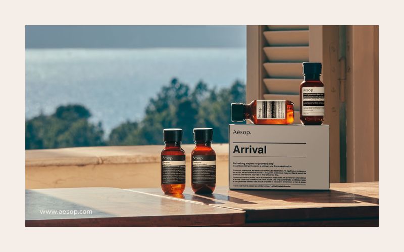 Aesop products with minimalist, high-quality design