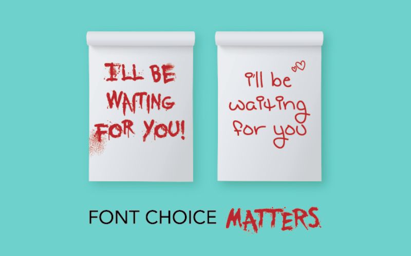 Beispiele für typografische Kontraste und ihre Wirkung