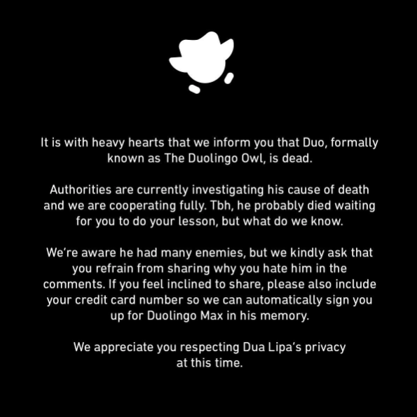 Duolingo's "Dead Duo" Campaign – Social Media Reactions